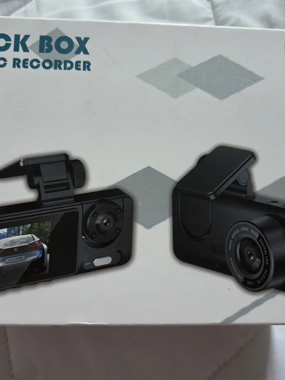 Black Dash Cam Recorder - Compact Car Camera